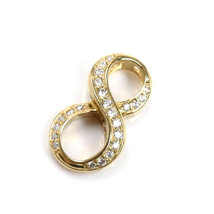 ゆきざき K18YG イエローゴールド ノンブル No.8 S ダイヤ ペンダントトップ Y.NOMBRE.12.6.8.S ダイヤモンド0.19ct 2.3g ユニセックス【中古】【美品】