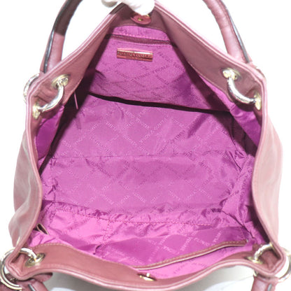 PLINIO VISONA スタッズ ハンドバッグ ワインレッド レディース【中古】