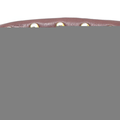 PLINIO VISONA スタッズ ハンドバッグ ワインレッド レディース【中古】
