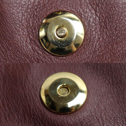 PLINIO VISONA スタッズ ハンドバッグ ワインレッド レディース【中古】