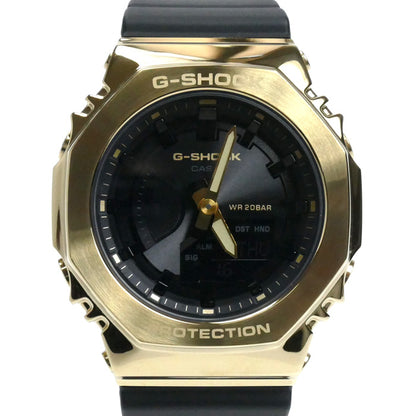 CASIO カシオ G-SHOCK 腕時計 電池式 ブラック ゴールド GM-S2100GB-1AJF ユニセックス【中古】【美品】
