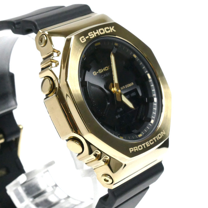 CASIO カシオ G-SHOCK 腕時計 電池式 ブラック ゴールド GM-S2100GB-1AJF ユニセックス【中古】【美品】