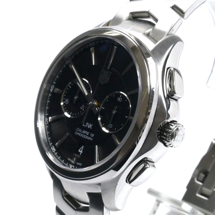 TAG HEUER タグホイヤー LINK キャリバー18 クロノグラフ 腕時計 自動巻き CAT2110.BA0959 メンズ【中古】
