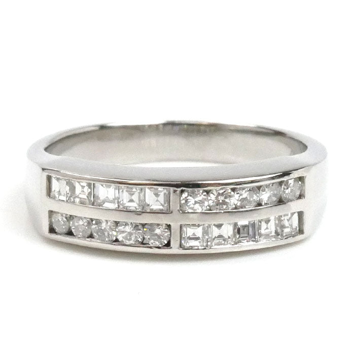 Pt900プラチナ リング・指輪 ダイヤモンド0.39ct 9号 5.0g レディース【中古】【美品】