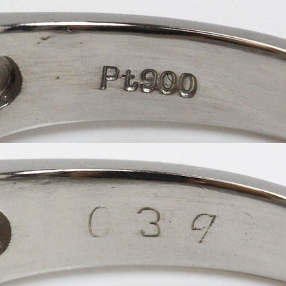 Pt900プラチナ リング・指輪 ダイヤモンド0.39ct 9号 5.0g レディース【中古】【美品】