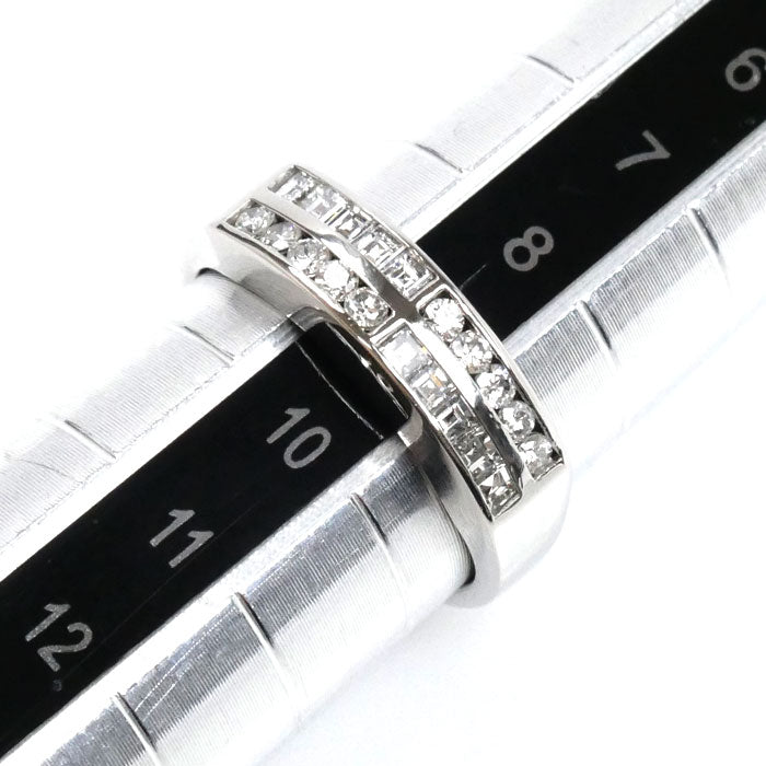 Pt900プラチナ リング・指輪 ダイヤモンド0.39ct 9号 5.0g レディース【中古】【美品】