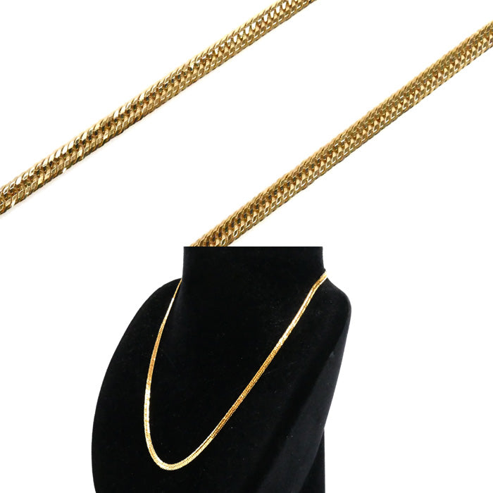 K18YG イエローゴールド ネックレス 喜平12面トリプルカット 10.3g 40cm【中古】