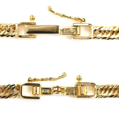 K18YG イエローゴールド ネックレス 喜平12面トリプルカット 10.3g 40cm【中古】