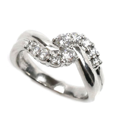 Pt1000プラチナ リング・指輪 ダイヤモンド0.556ct 13号 10.4g レディース【中古】【美品】