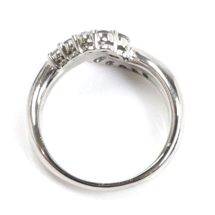 Pt1000プラチナ リング・指輪 ダイヤモンド0.556ct 13号 10.4g レディース【中古】【美品】
