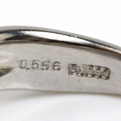 Pt1000プラチナ リング・指輪 ダイヤモンド0.556ct 13号 10.4g レディース【中古】【美品】