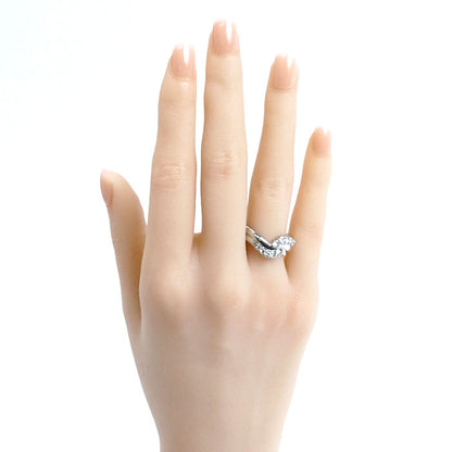 Pt1000プラチナ リング・指輪 ダイヤモンド0.556ct 13号 10.4g レディース【中古】【美品】