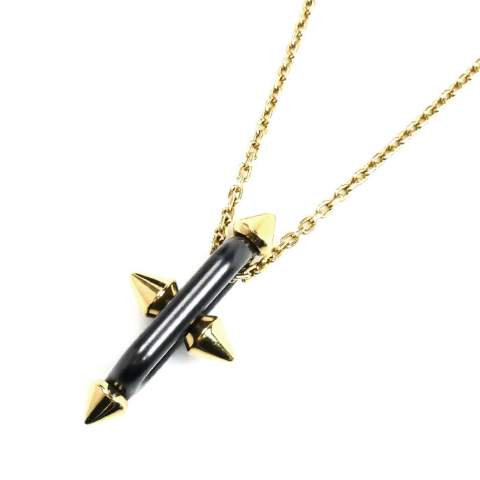 TIFFANY&Co. ティファニー K18YG イエローゴールド チタン タイタン by ファレルウィリアムス ネックレス 73467853 15.3g 55cm メンズ【中古】