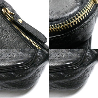 GUCCI グッチ グッチシマ ボディバッグ ウエストバッグ ブラック 246417 ユニセックス【中古】