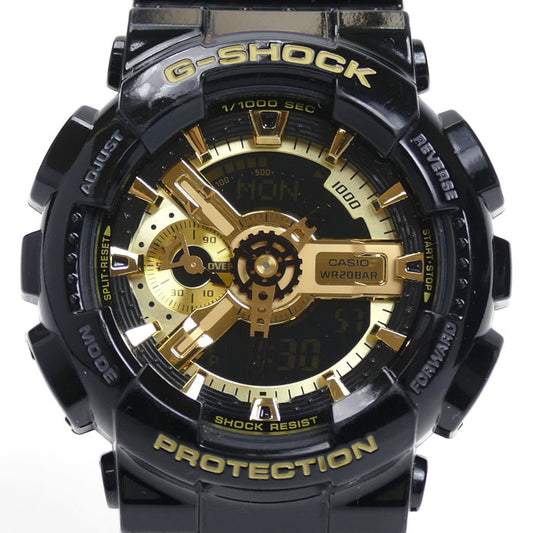 CASIO カシオ G-SHOCK 腕時計 電池式 ブラック ゴールド GA-110GB-1AJF メンズ【中古】