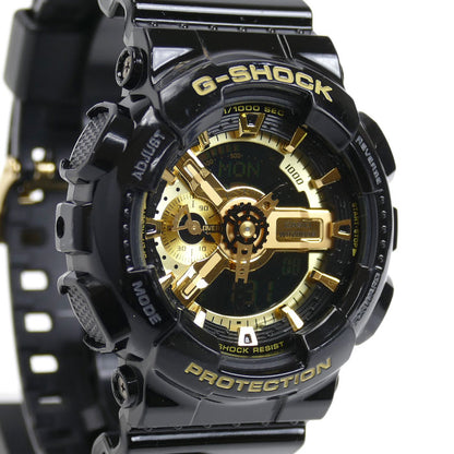 CASIO カシオ G-SHOCK 腕時計 電池式 ブラック ゴールド GA-110GB-1AJF メンズ【中古】