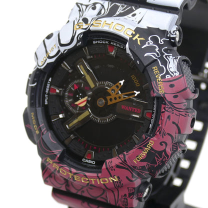 CASIO カシオ G-SHOCK x ONE PIECE 腕時計 電池式 GA-110JOP-1A4JR コラボ メンズ【中古】【極美品】