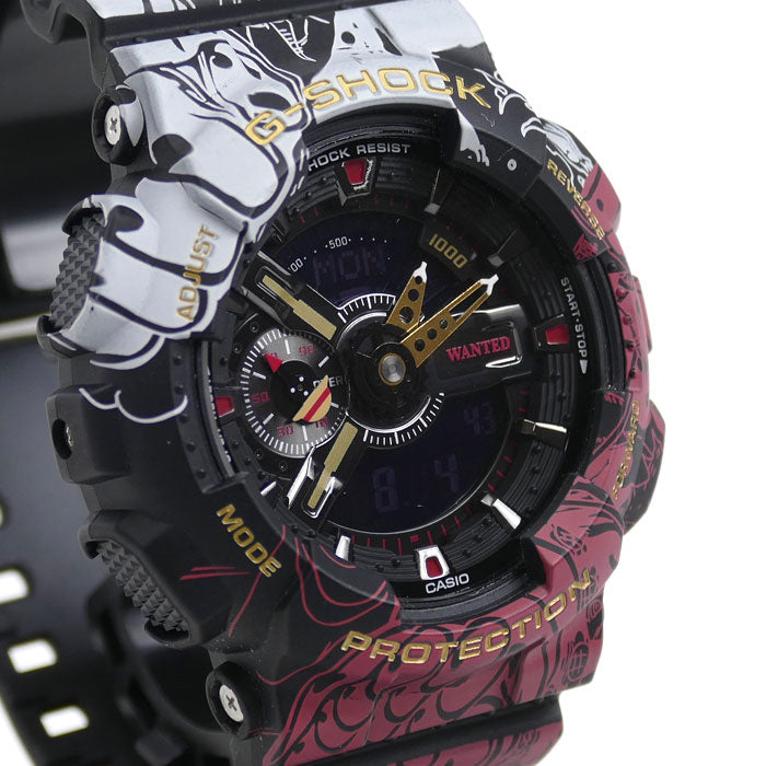 CASIO カシオ G-SHOCK x ONE PIECE 腕時計 電池式 GA-110JOP-1A4JR コラボ メンズ【中古】【極美品】