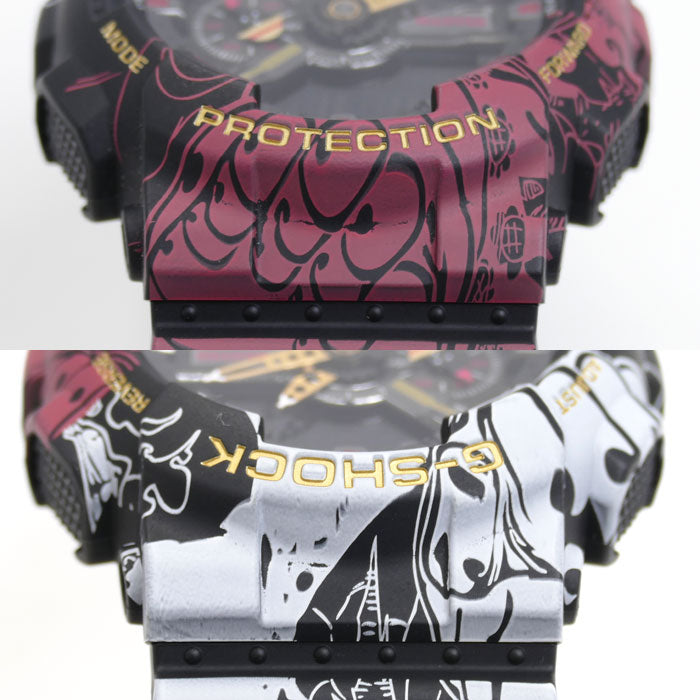 CASIO カシオ G-SHOCK x ONE PIECE 腕時計 電池式 GA-110JOP-1A4JR コラボ メンズ【中古】【極美品】