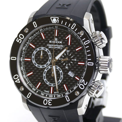 EDOX エドックス クロノオフショア 1 腕時計 電池式 ブラック 10221-3-NIRO2 メンズ【中古】