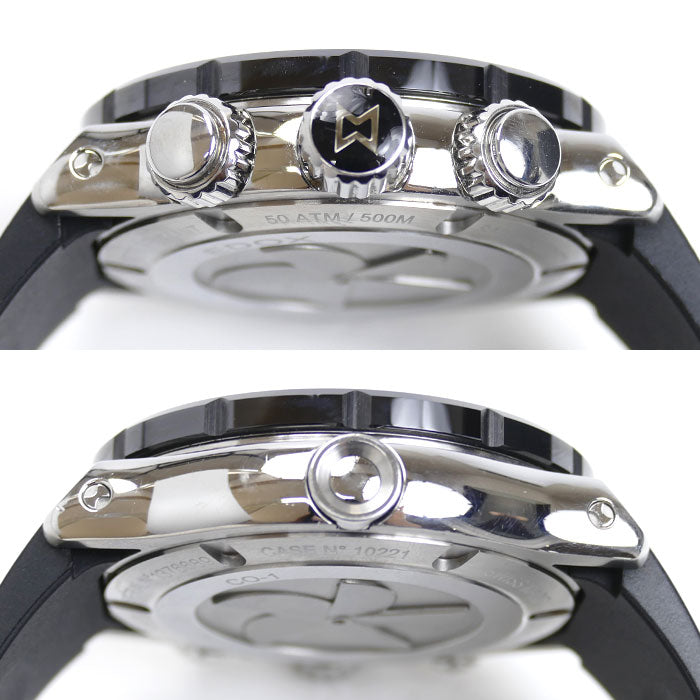 EDOX エドックス クロノオフショア 1 腕時計 電池式 ブラック 10221-3-NIRO2 メンズ【中古】