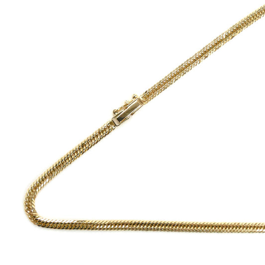 K18YG イエローゴールド ネックレス 喜平12面トリプルカット 11.3g 45cm レディース【中古】