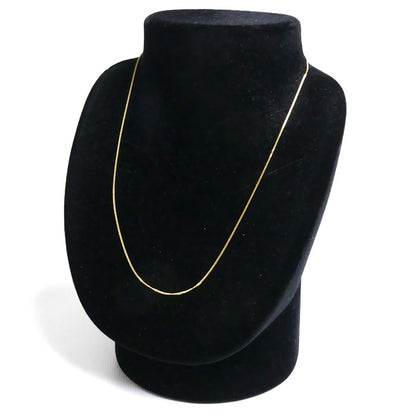 K18YG イエローゴールド ネックレス 喜平2面カット 1.6g 42cm レディース【中古】