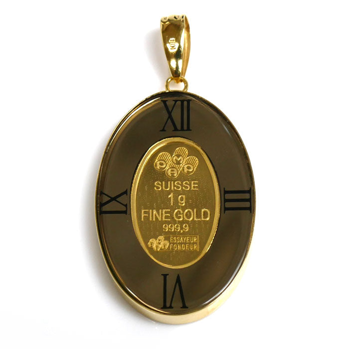 K24YG/K18YG 1ｇ マリア ペンダントトップ 3.9g 両面ガラス レディース【中古】