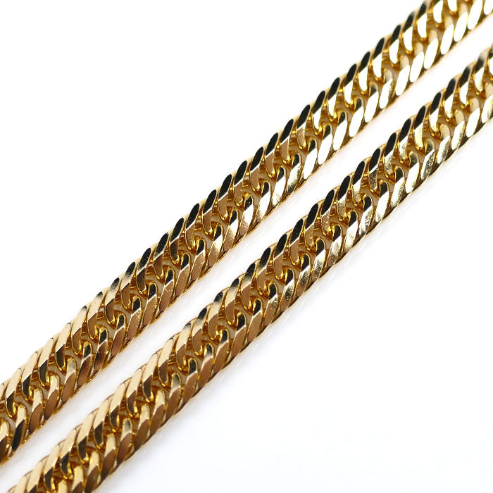 K18YG イエローゴールド ネックレス 喜平8面トリプルカット 30.2g 50cm メンズ【中古】