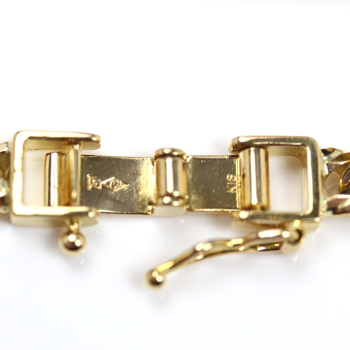 K18YG イエローゴールド ネックレス 喜平8面トリプルカット 30.2g 50cm メンズ【中古】