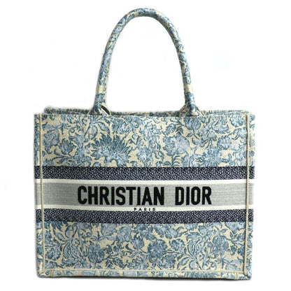 Christian Dior クリスチャンディオール ブックトート ミディアム トートバッグ ブルー マルチ レディース【中古】