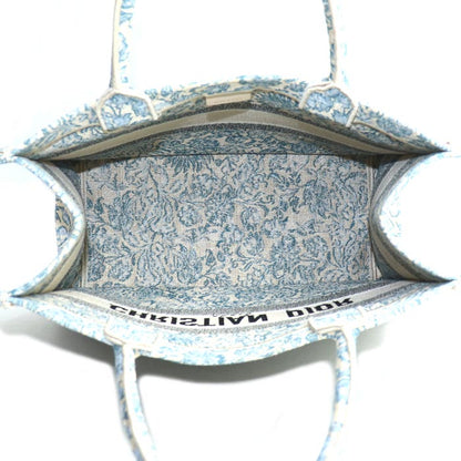 Christian Dior クリスチャンディオール ブックトート ミディアム トートバッグ ブルー マルチ レディース【中古】