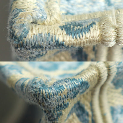 Christian Dior クリスチャンディオール ブックトート ミディアム トートバッグ ブルー マルチ レディース【中古】