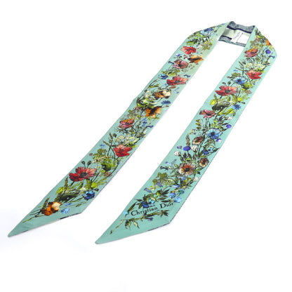 Christian Dior クリスチャンディオール ミッツァ 花柄 スカーフ グリーン マルチ 34MIF106I611 レディース【中古】