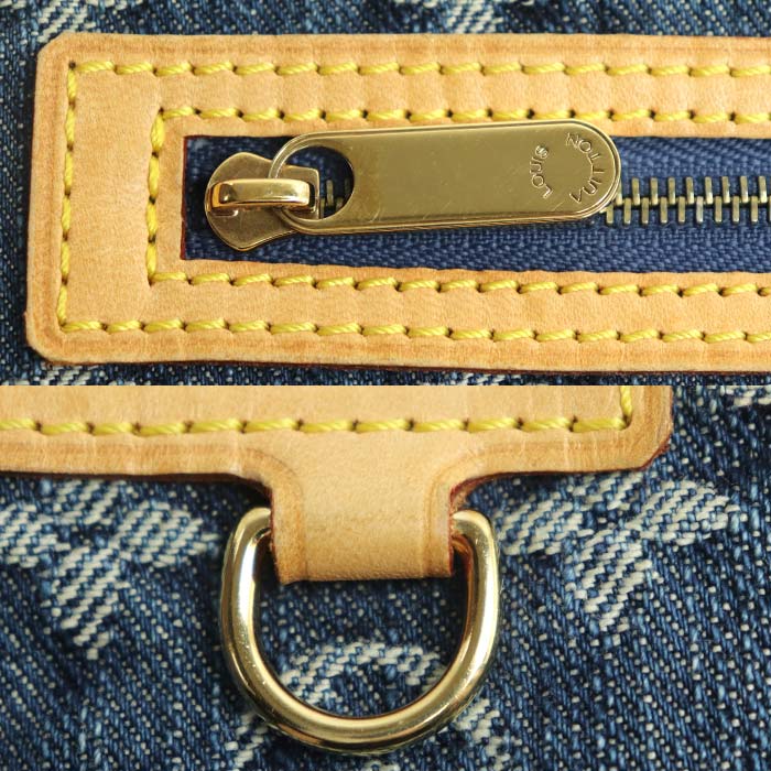 LOUIS VUITTON ルイ・ヴィトン ポシェット プラット クラッチバッグ モノグラムデニム ブルー M95007 TH0076 レディース【中古】