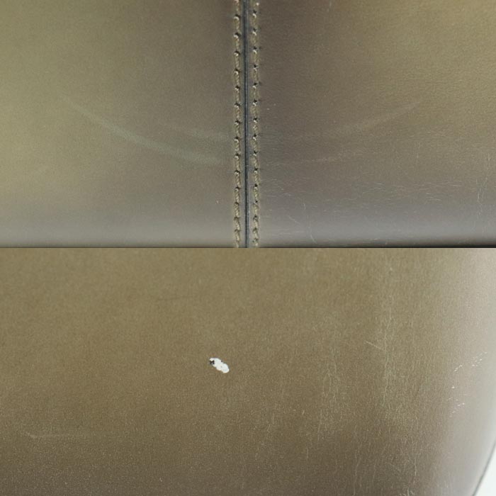 Berluti ベルルッティ トゥジュール ミニ カリグラフィ スクリット チェス パッチワークレザー トートバッグ カーキ 日本限定品 メンズ【中古】