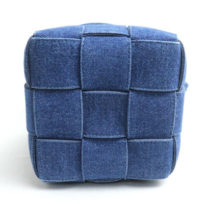 BOTTEGAVENETA ボッテガヴェネタ スモール カセット クロスボディ バケットバッグ ショルダーバッグ インディゴ 743789V2ZB14019 レディース【中古】