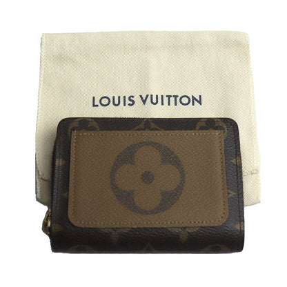LOUIS VUITTON ルイ・ヴィトン ポルトフォイユルー 二つ折り財布 モノグラムリバース M81461 ICチップ レディース【中古】