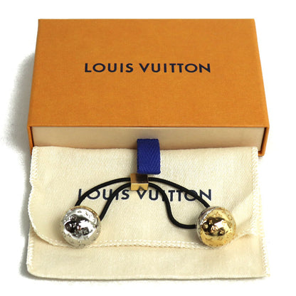 LOUIS VUITTON ルイ・ヴィトン メタル ゴム シュシュ・ナノグラム プラネット LV ヘアアクセサリー M80266 US1220 レディース【中古】【美品】