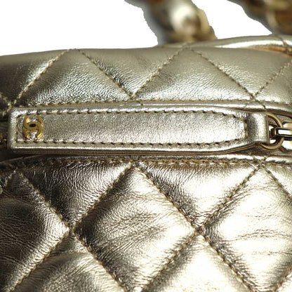 CHANEL シャネル マトラッセ チェーンクラッチ クラッチバッグ ゴールド AP2803 レディース【中古】【美品】