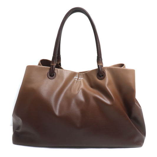 Emporio Armani エンポリオ・アルマーニ トートバッグ レザー ブラウン グラデーション ユニセックス【中古】