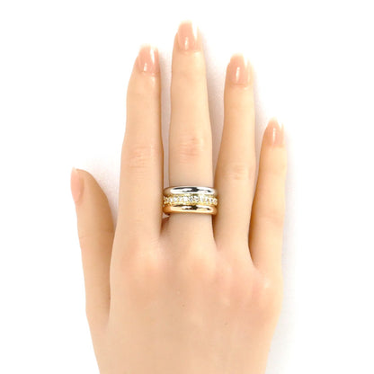 K18YG/K18PG/Pt900 ダイヤ リング・指輪 ダイヤモンド0.89ct 14号 10.7g レディース【中古】