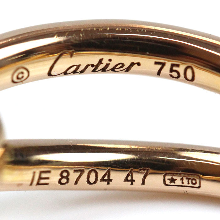 CARTIER カルティエ K18PG ピンクゴールド アントルラセ リング・指輪 B4088747 7号 47 4.3g レディース【中古】