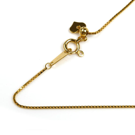 K24YG イエローゴールド ネックレス ベネチアン 3.1g ～50cm レディース【中古】