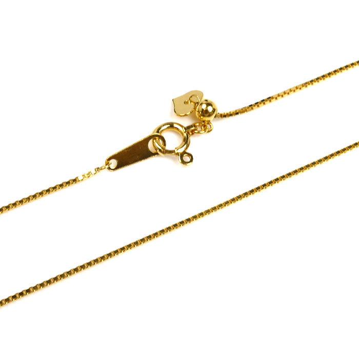 K24YG イエローゴールド ネックレス ベネチアン 3.1g ～50cm レディース【中古】