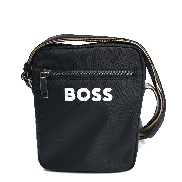 HUGO BOSS ヒューゴボス クロスボディ ショルダーバッグ ブラック 50511961 メンズ【中古】