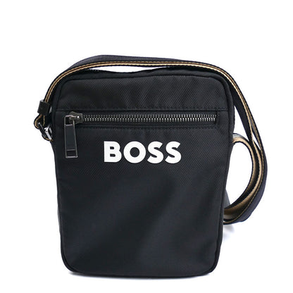 HUGO BOSS ヒューゴボス クロスボディ ショルダーバッグ ブラック 50511961 メンズ【中古】