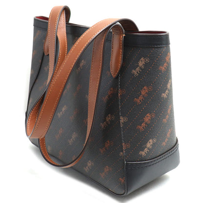 COACH コーチ ホース アンド キャリッジ トート27 トートバッグ ブラック ブラウン C4060 アウトレット レディース【中古】
