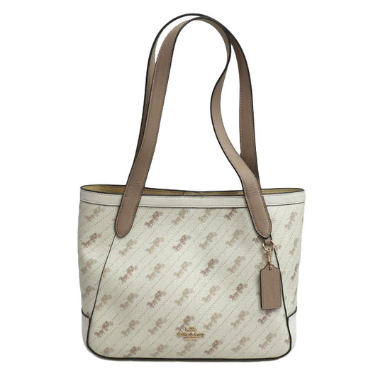 COACH コーチ ホース アンド キャリッジ トート27 トートバッグ ホワイト C4060 アウトレット レディース【中古】