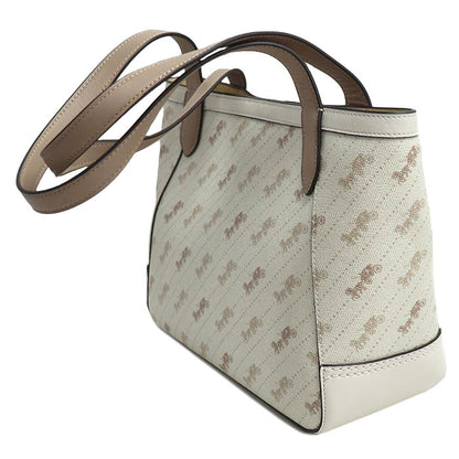 COACH コーチ ホース アンド キャリッジ トート27 トートバッグ ホワイト C4060 アウトレット レディース【中古】
